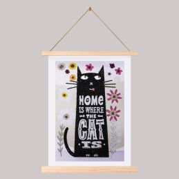 Craft Buddy "Cat At Home" Mini Crystal Art Scroll Kit