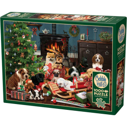 Cobble Hill Christmas Puppies 1000 Piece Jigsaw