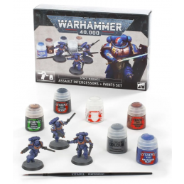 Warhammer Space Marines: Assault Intercessors + Paints Set