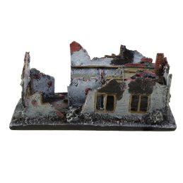 Conflix 1/100-1/72 Scale Ruined Villa with Removable Roof Die Cast Model