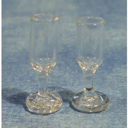 Wine Glasses x 2 for 12th Scale Dolls House