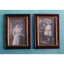 2 Framed Pictures for 12th Scale Dolls House