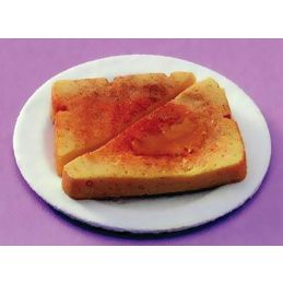 Toast on a Plate for 12th Scale Dolls House