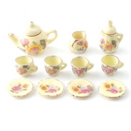 Small Yellow Tea Set for 12th Scale Dolls House