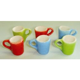 Coloured Mugs x 6