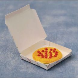 Pizza in Takeaway Box for 12th Scale Dolls House