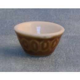 Brown Mixing Bowl for 12th Scale Dolls House