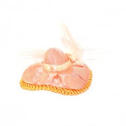 Salmon Pink Hat for 12th Scale Dolls House