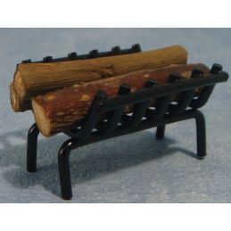 Logs in Holder for 12th Scale Dolls House