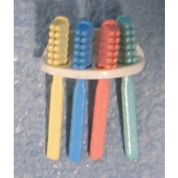 Toothbrushes and Holder for 12th Scale Dolls House