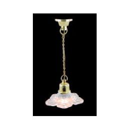 L1 DOLLS HOUSE HANGING CLEAR DAISY CEILING LIGHT 
