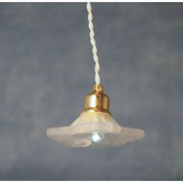 3V LED Clear Daisy Ceiling Light for 12th Scale Dolls House