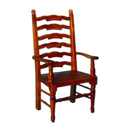 Oak Ladderback Carver Chair