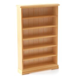 Pine 6 Shelf Bookcase for 12th Scale Dolls House
