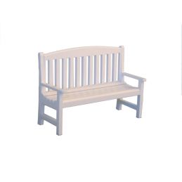 12th Scale White Garden Bench for Dolls Houses