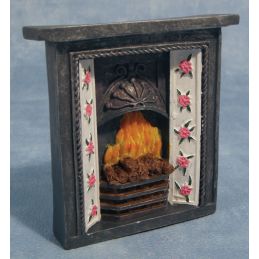 Fireplace and Fire for 12th Scale Dolls House