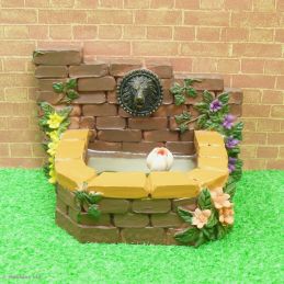 Lion Head Fountain Pond for 12th Scale Dolls House