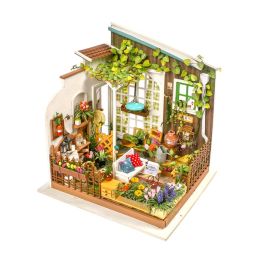 24 Wooden Miniature House Building Kit Robotime DIY 3D Carl's Fruit Shop 1 