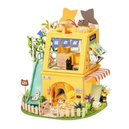 Rolife Cat House DIY Miniature Dollhouse Kit