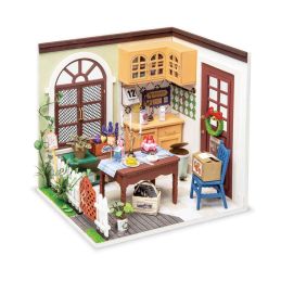 Rolife Charlie's Dining Room DIY Miniature Dollhouse Kit