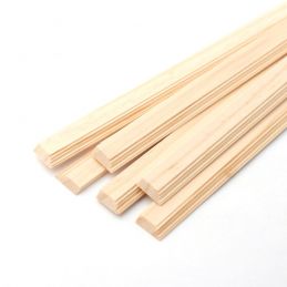 Unvarnished Light Wood Cornice Wood Skirting Board Pack of 6 for 12th Scale Dolls House