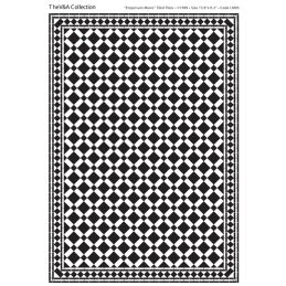 Emporium Black and White Floor/ Wall Tiles Card for 12th Scale Dolls House