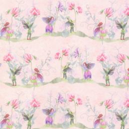 Pink Fairies Wallpaper for 12th Scale Dolls House