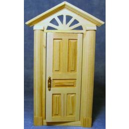 Wooden Skylight Front Door 155 x 72mm for 12th Scale Dolls House