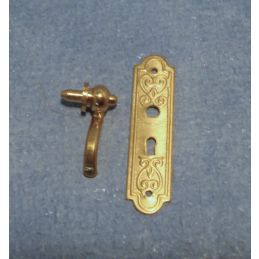 Brass Handle and Plate Set For Doors