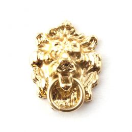 Polished Lion Head Knocker for 12th Scale Dolls House