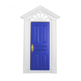 Painted Blue Wooden Skylight Door for 12th Scale Dolls House