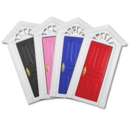 Painted Wooden Skylight Door for 12th Scale Dolls House - Red Door