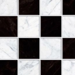 Embossed A3 B&W Chequered Marble Floor