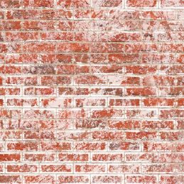 Embossed A3 Weathered White Brick Wallpaper for 12th Scale Dolls House