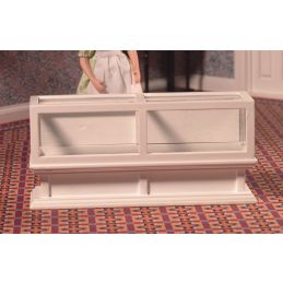 White Shop Counter Unit for 12th Scale Dolls House