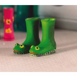 Frog Wellies x 2 for 12th Scale Dolls House
