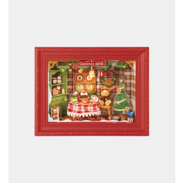 Rolife Christmas Eve Party Story Frame DIY Miniature Dollhouse Kit