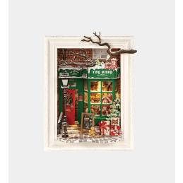 Rolife Santa's Toy Shop Story Frame DIY Miniature Dollhouse Kit