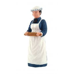 Resin Cook with Rolling Pin 1:12 Scale Figurine for Dolls House