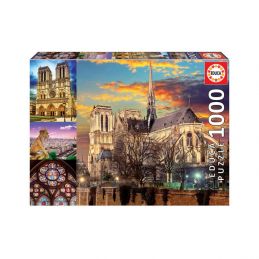 Notre Dame Collage 1000 piece Jigsaw Puzzle