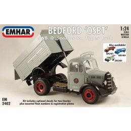 Emhar 1/24 Scale Bedford OSBT SWB 'O' Series 5-ton Tipper Truck Model Kit