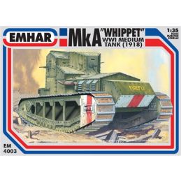 Emhar 1/35 Scale MkA Whippet WWI Medium Tank 1918 Model Kit