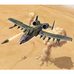 Italeri 1/72 Scale Fairchild A-10A C Thunderbolt II Gulf War Model Kit
