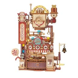 ROKR Chocolate Factory Marble Run Wooden Model Kit