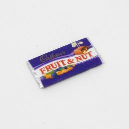 Cadbury's Fruit and Nut Chocolate Bar for 12th Scale Dolls House