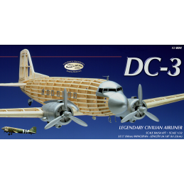 Guillows 1/32 Scale Douglas DC3 Balsa Model Kit