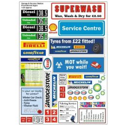 Garage And Service Station Promotional Signs 1:76