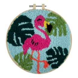 Trimits Flamingo Yarn Punch Needle Kit
