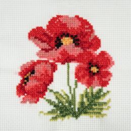 Trimits Poppies Mini Counted Cross Stitch Kit