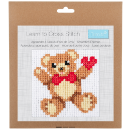 Trimits Teddy Bear Counted Cross Stitch Kit